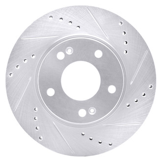 DFC® - Premium Drilled and Slotted Front Passenger Side Brake Rotor