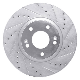 DFC® - Premium Drilled and Slotted Front Passenger Side Brake Rotor