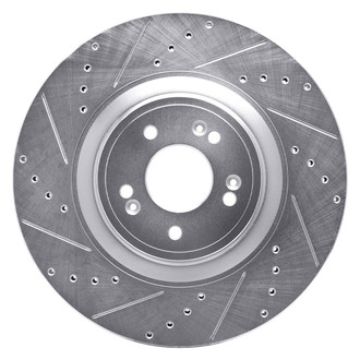 DFC® - Premium Drilled and Slotted Front Driver Side Brake Rotor