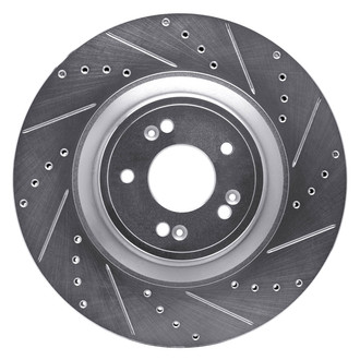 DFC® - Premium Drilled and Slotted Front Passenger Side Brake Rotor
