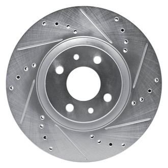 DFC® - Premium Drilled and Slotted Front Passenger Side Brake Rotor