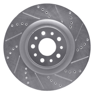 DFC® - Premium Drilled and Slotted Front Passenger Side Brake Rotor