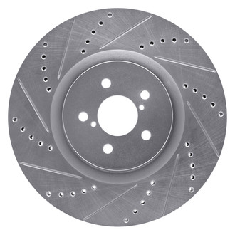 DFC® - Premium Drilled and Slotted Front Driver Side Brake Rotor