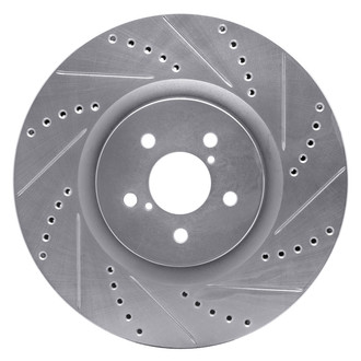 DFC® - Premium Drilled and Slotted Front Passenger Side Brake Rotor
