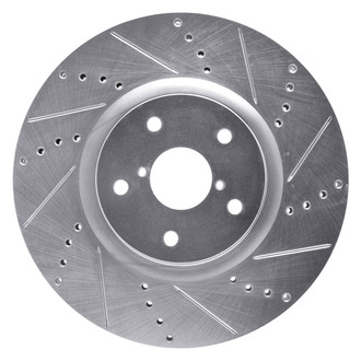 DFC® - Premium Drilled and Slotted Front Passenger Side Brake Rotor