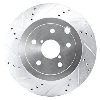 DFC® - Premium Drilled and Slotted Rear Driver Side Brake Rotor