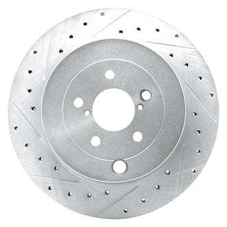 DFC® - Premium Drilled and Slotted Rear Driver Side Brake Rotor