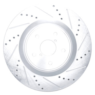 DFC® - Premium Drilled and Slotted Front Passenger Side Brake Rotor