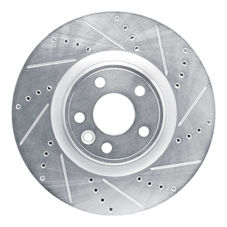 DFC® - Premium Drilled and Slotted Front Passenger Side Brake Rotor