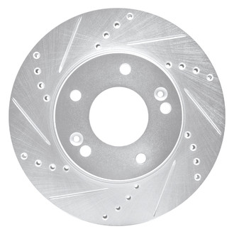 DFC® - Premium Drilled and Slotted Front Driver Side Brake Rotor