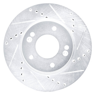 DFC® - Premium Drilled and Slotted Front Passenger Side Brake Rotor