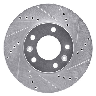 DFC® - Premium Drilled and Slotted Front Passenger Side Brake Rotor