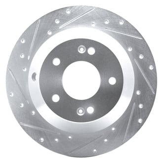 DFC® - Premium Drilled and Slotted Rear Driver Side Brake Rotor