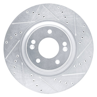 DFC® - Premium Drilled and Slotted Front Passenger Side Brake Rotor