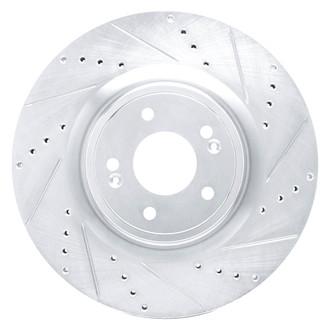 DFC® - Premium Drilled and Slotted Front Passenger Side Brake Rotor