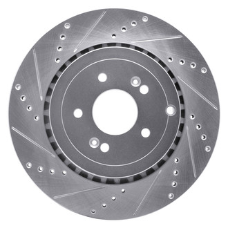 DFC® - Premium Drilled and Slotted Rear Driver Side Brake Rotor