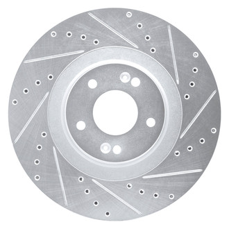 DFC® - Premium Drilled and Slotted Front Passenger Side Brake Rotor