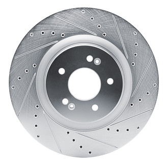 DFC® - Premium Drilled and Slotted Front Passenger Side Brake Rotor