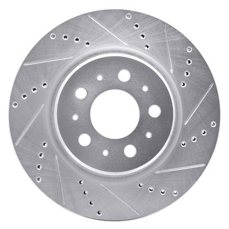 DFC® - Premium Drilled and Slotted Front Passenger Side Brake Rotor
