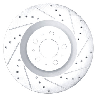 DFC® - Premium Drilled and Slotted Front Passenger Side Brake Rotor