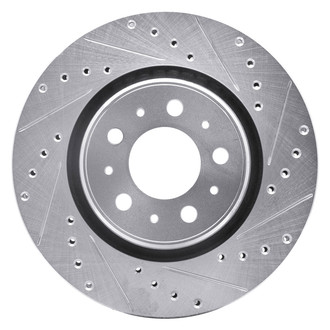 DFC® - Premium Drilled and Slotted Front Passenger Side Brake Rotor