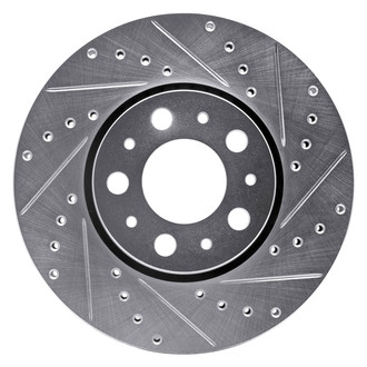 DFC® - Premium Drilled and Slotted Front Passenger Side Brake Rotor