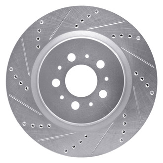 DFC® - Premium Drilled and Slotted Rear Driver Side Brake Rotor