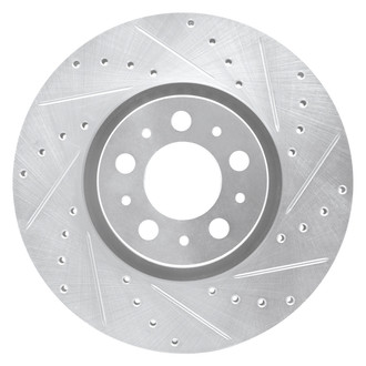 DFC® - Premium Drilled and Slotted Front Passenger Side Brake Rotor