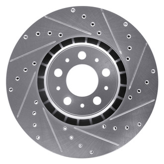 DFC® - Premium Drilled and Slotted Front Passenger Side Brake Rotor