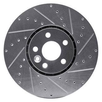 DFC® - Premium Drilled and Slotted Front Passenger Side Brake Rotor