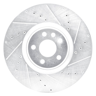DFC® - Premium Drilled and Slotted Front Passenger Side Brake Rotor