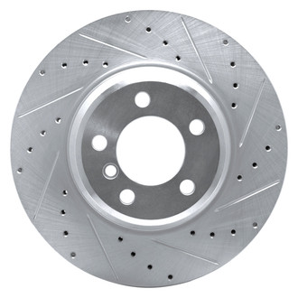 DFC® - Premium Drilled and Slotted Front Passenger Side Brake Rotor