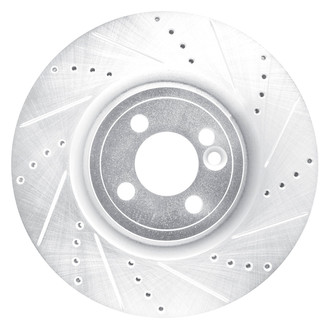 DFC® - Premium Drilled and Slotted Front Passenger Side Brake Rotor