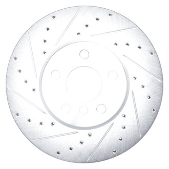DFC® - Premium Drilled and Slotted Front Driver Side Brake Rotor