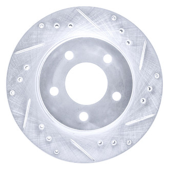 DFC® - Premium Drilled and Slotted Front Passenger Side Brake Rotor
