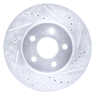 DFC® - Premium Drilled and Slotted Front Passenger Side Brake Rotor