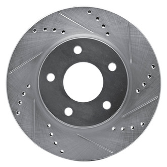 DFC® - Premium Drilled and Slotted Front Passenger Side Brake Rotor