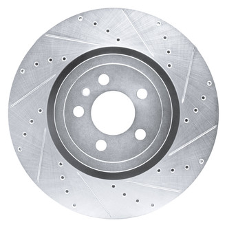 DFC® - Premium Drilled and Slotted Front Passenger Side Brake Rotor