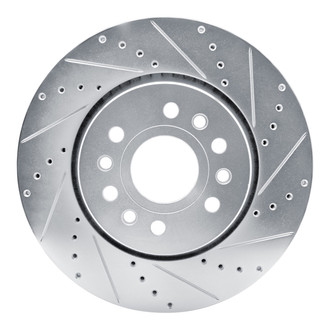 DFC® - Premium Drilled and Slotted Front Passenger Side Brake Rotor