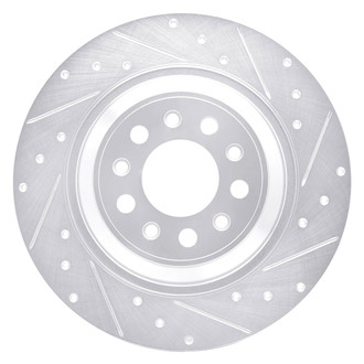 DFC® - Premium Drilled and Slotted Rear Passenger Side Brake Rotor