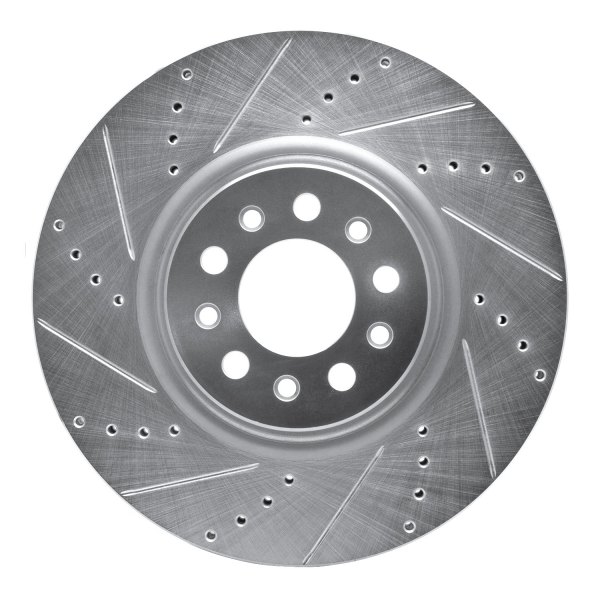 DFC® - Premium Drilled and Slotted Front Brake Rotor