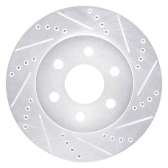 DFC® - Premium Drilled and Slotted Front Passenger Side Brake Rotor