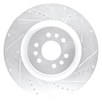 DFC® - Premium Drilled and Slotted Front Passenger Side Brake Rotor