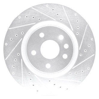 DFC® - Premium Drilled and Slotted Front Passenger Side Brake Rotor