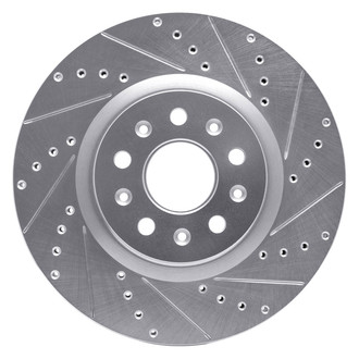 DFC® - Premium Drilled and Slotted Front Passenger Side Brake Rotor