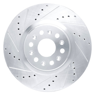 DFC® - Premium Drilled and Slotted Front Driver Side Brake Rotor