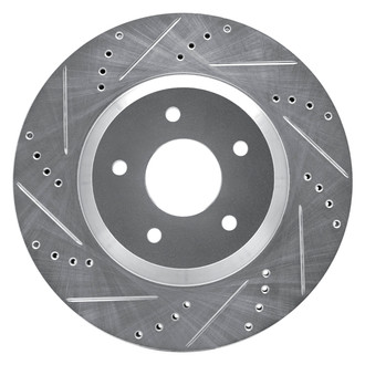 DFC® - Premium Drilled and Slotted Front Passenger Side Brake Rotor