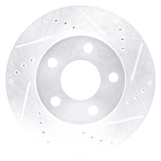 DFC® - Premium Drilled and Slotted Front Passenger Side Brake Rotor