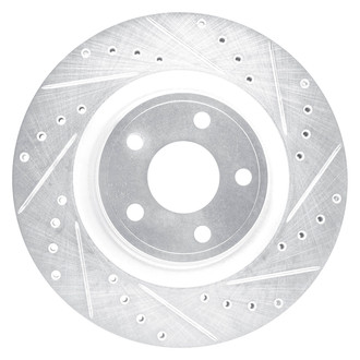 DFC® - Premium Drilled and Slotted Front Passenger Side Brake Rotor