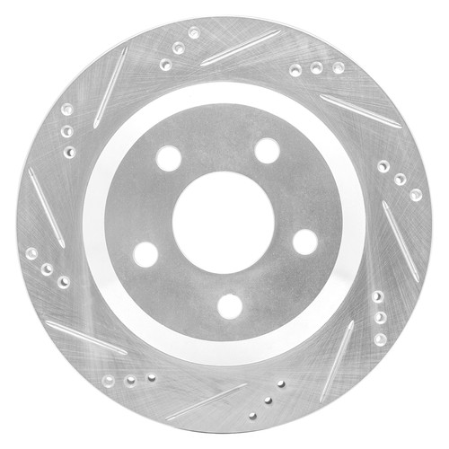Dynamic Friction Company® 631-52013L - Premium Drilled and Slotted Rear ...